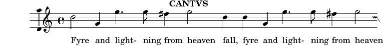 [Cantus part]